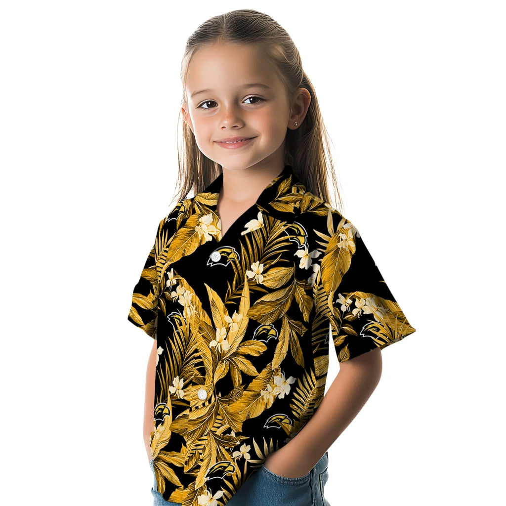 Southern Miss Golden Eagles Hawaiian Shirt - Palm Leaves | Hula Hawaiian Shirts