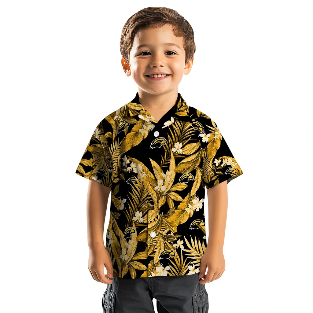 Southern Miss Golden Eagles Hawaiian Shirt - Palm Leaves | Hula Hawaiian Shirts