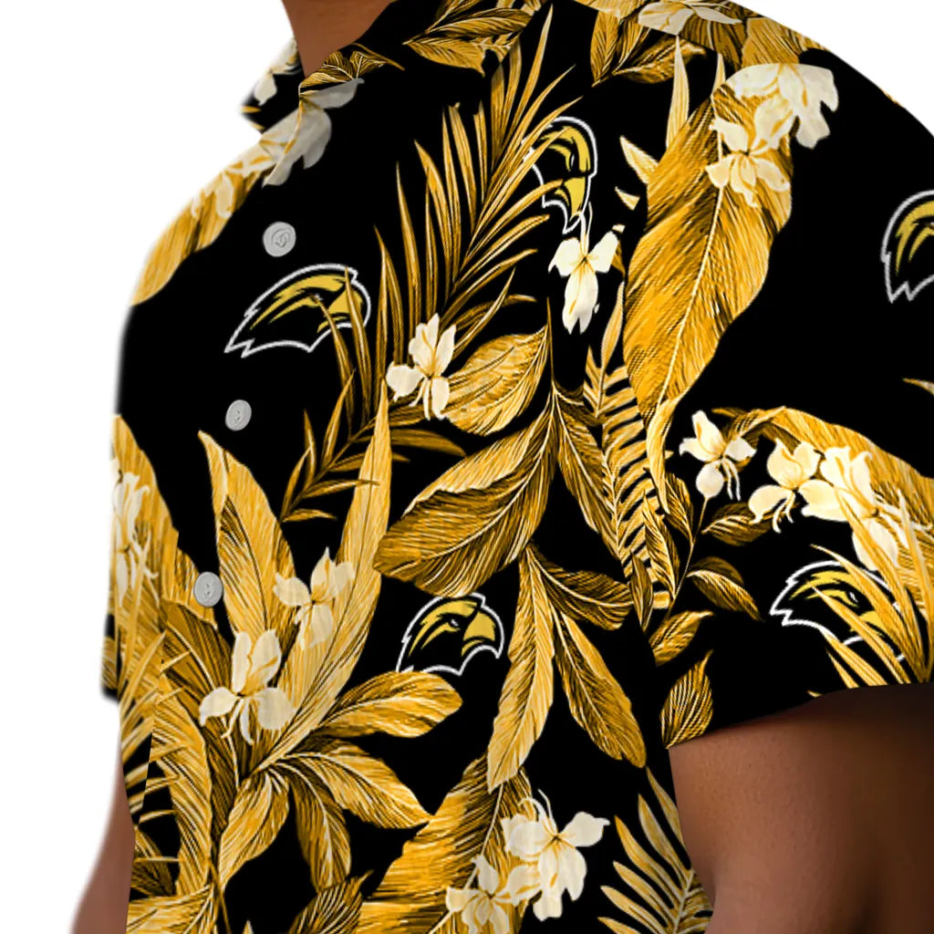 Southern Miss Golden Eagles Hawaiian Shirt - Palm Leaves | Hula Hawaiian Shirts