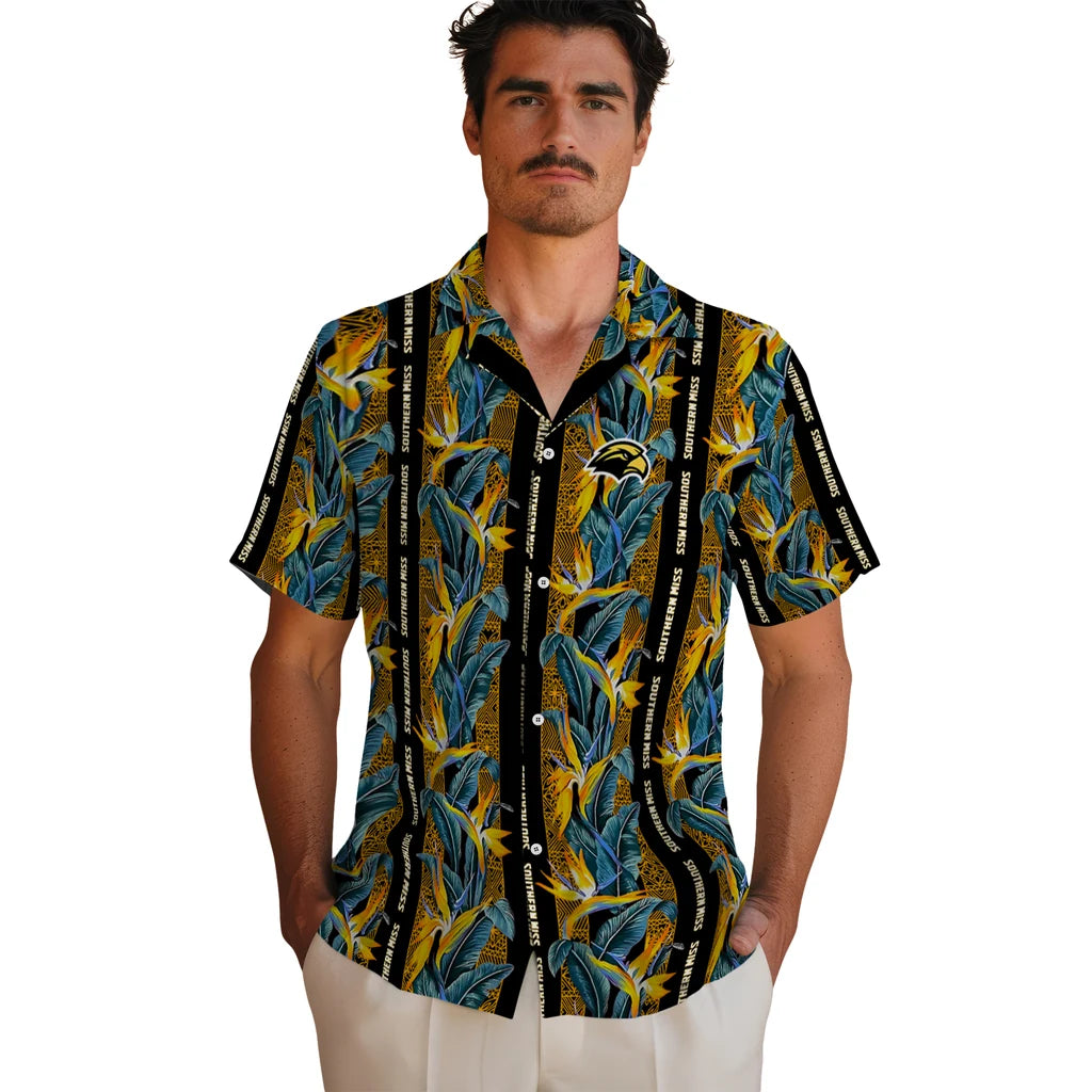 Southern Miss Golden Eagles Hawaiian Shirt - Paradise Vines | Hula Hawaiian Shirts