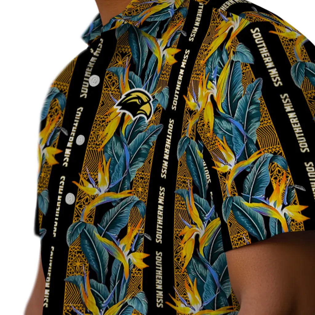 Southern Miss Golden Eagles Hawaiian Shirt - Paradise Vines | Hula Hawaiian Shirts
