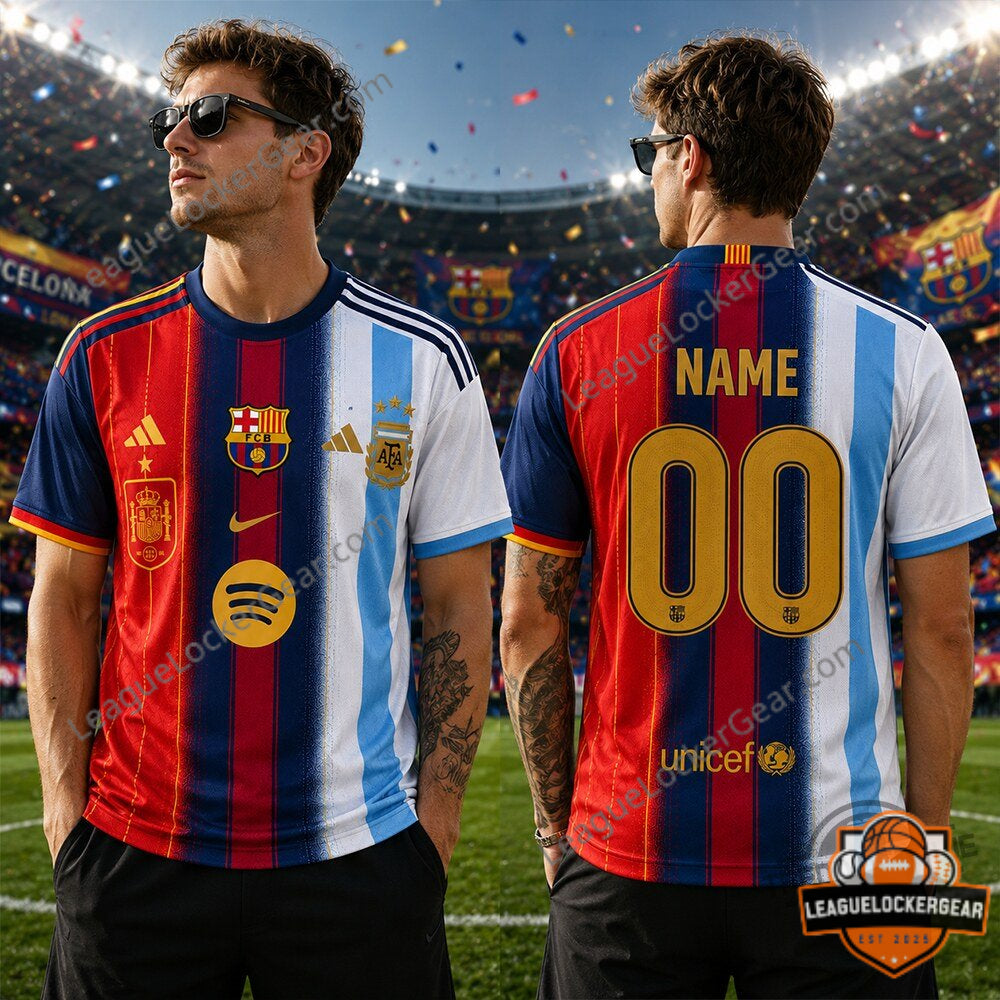 Spain x Barcelona x Argentina 2026 World Cup Soccer Jersey - LeagueLockerGear