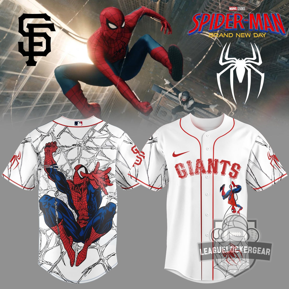 Spider-Man MLB Brand New Day Baseball Jersey - LeagueLockerGear