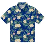 St. Louis Blues Hawaiian Shirt - Flamingo and Hibiscus | Hula Hawaiian Shirts