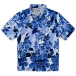 St. Louis Blues Hawaiian Shirt - Hibiscus Arrangement | Hula Hawaiian Shirts