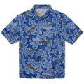 St. Louis Blues Hawaiian Shirt - Hibiscus Oasis | Hula Hawaiian Shirts