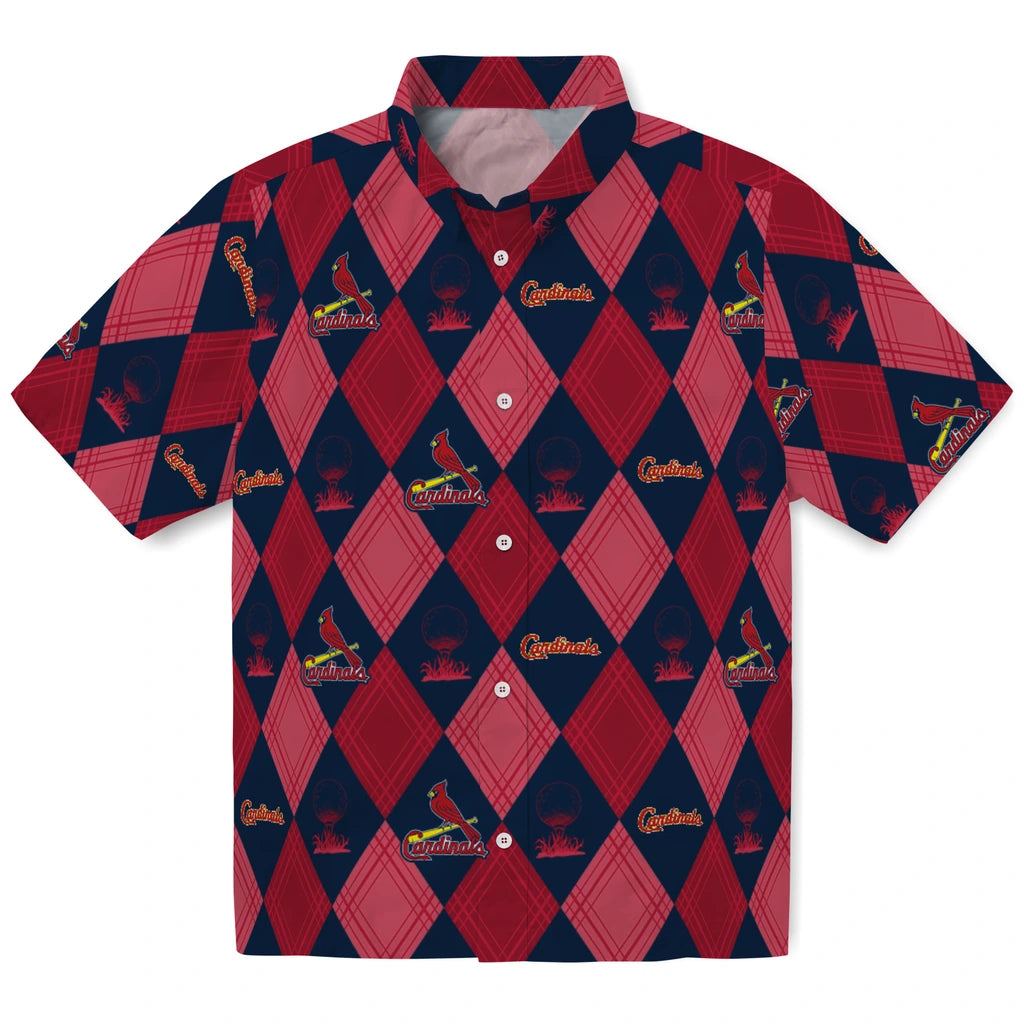 St. Louis Cardinals Hawaiian Shirt - Golfing Plaid | Hula Hawaiian Shirts