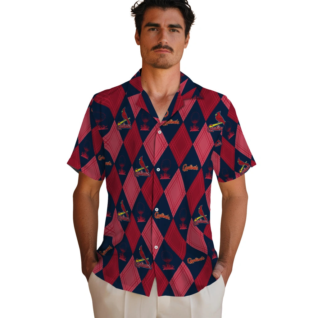 St. Louis Cardinals Hawaiian Shirt - Golfing Plaid | Hula Hawaiian Shirts
