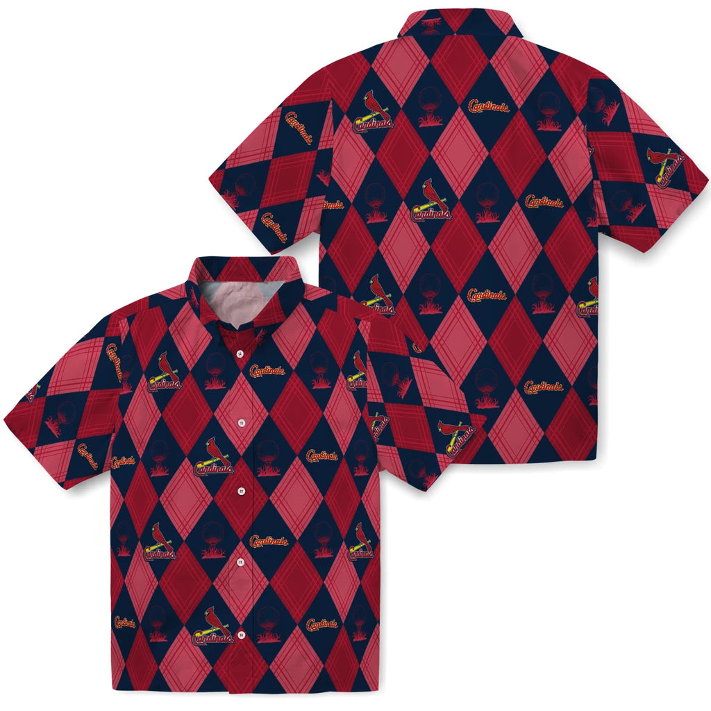 St. Louis Cardinals Hawaiian Shirt - Golfing Plaid | Hula Hawaiian Shirts