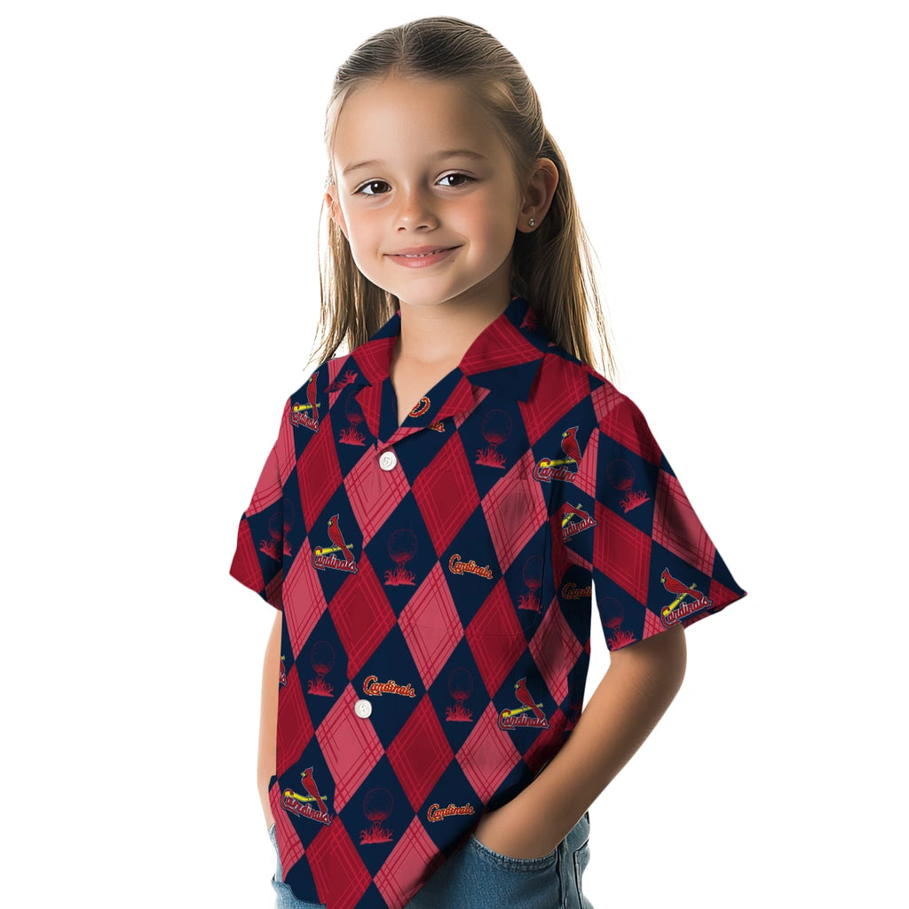 St. Louis Cardinals Hawaiian Shirt - Golfing Plaid | Hula Hawaiian Shirts
