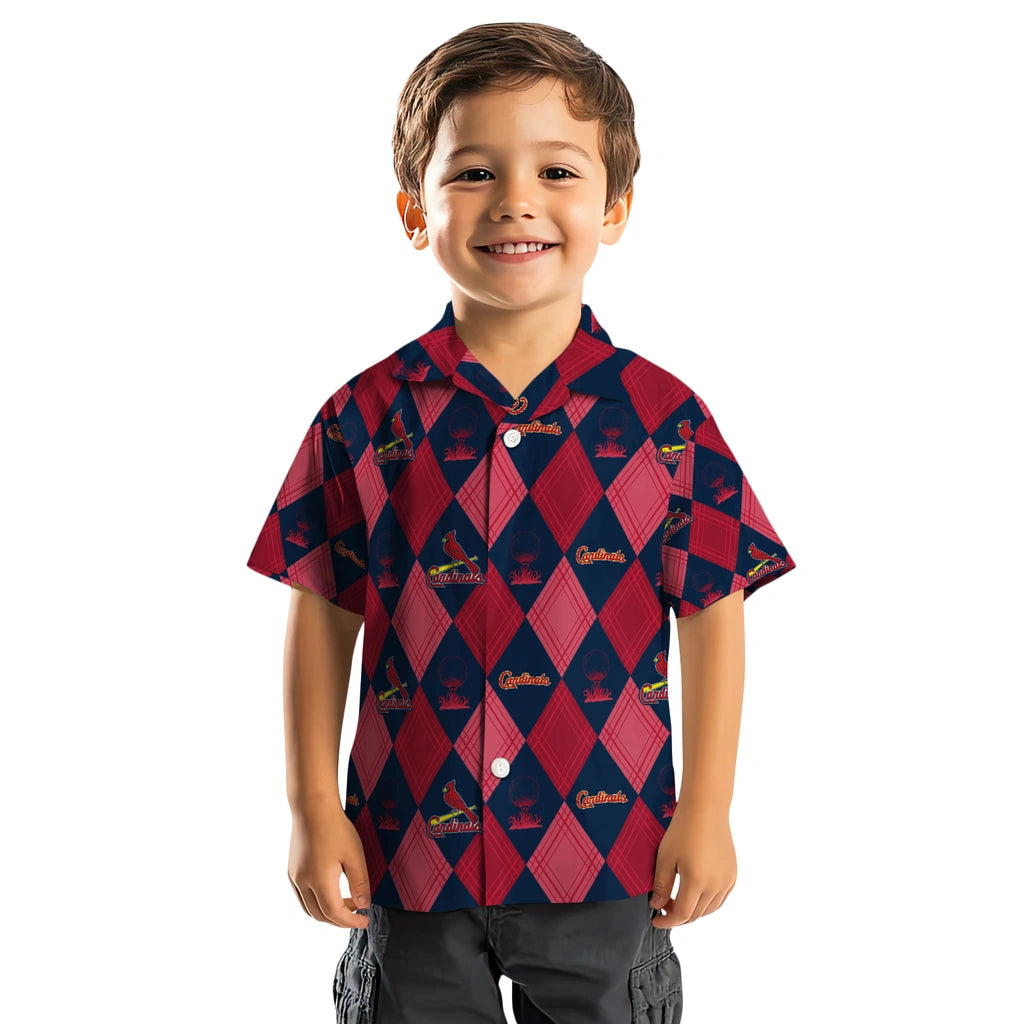 St. Louis Cardinals Hawaiian Shirt - Golfing Plaid | Hula Hawaiian Shirts