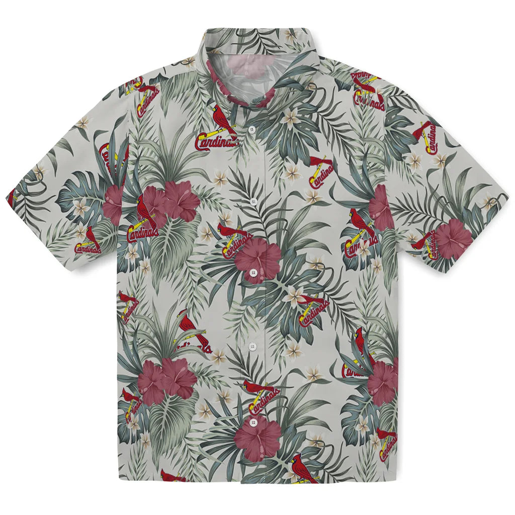 St. Louis Cardinals Hawaiian Shirt - Hibiscus Designs | Hula Hawaiian Shirts