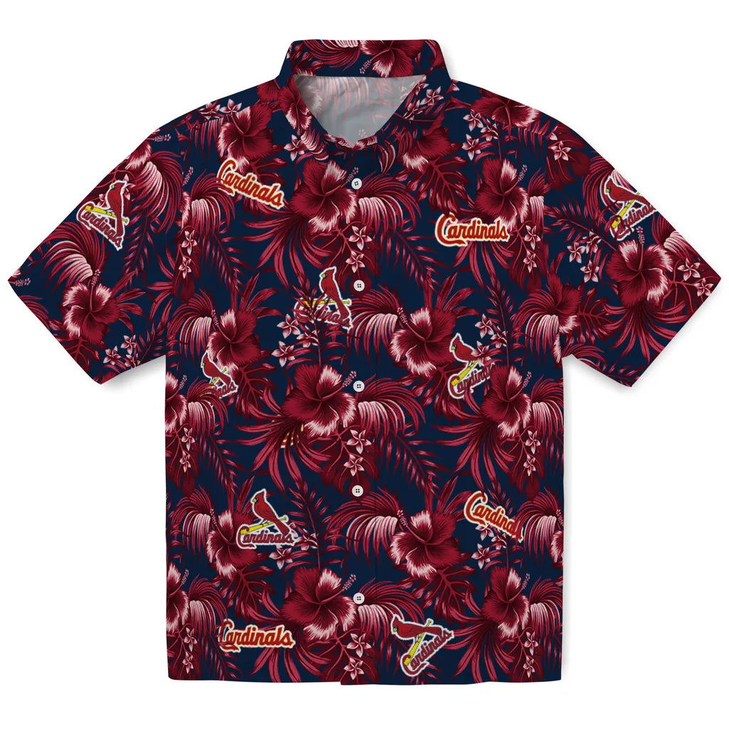 St. Louis Cardinals Hawaiian Shirt - Hibiscus Exotic | Hula Hawaiian Shirts