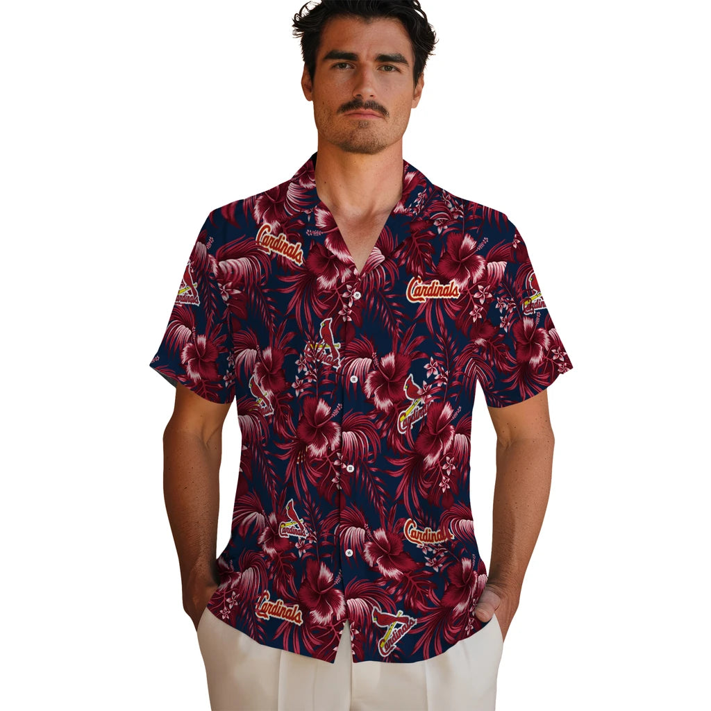 St. Louis Cardinals Hawaiian Shirt - Hibiscus Exotic | Hula Hawaiian Shirts