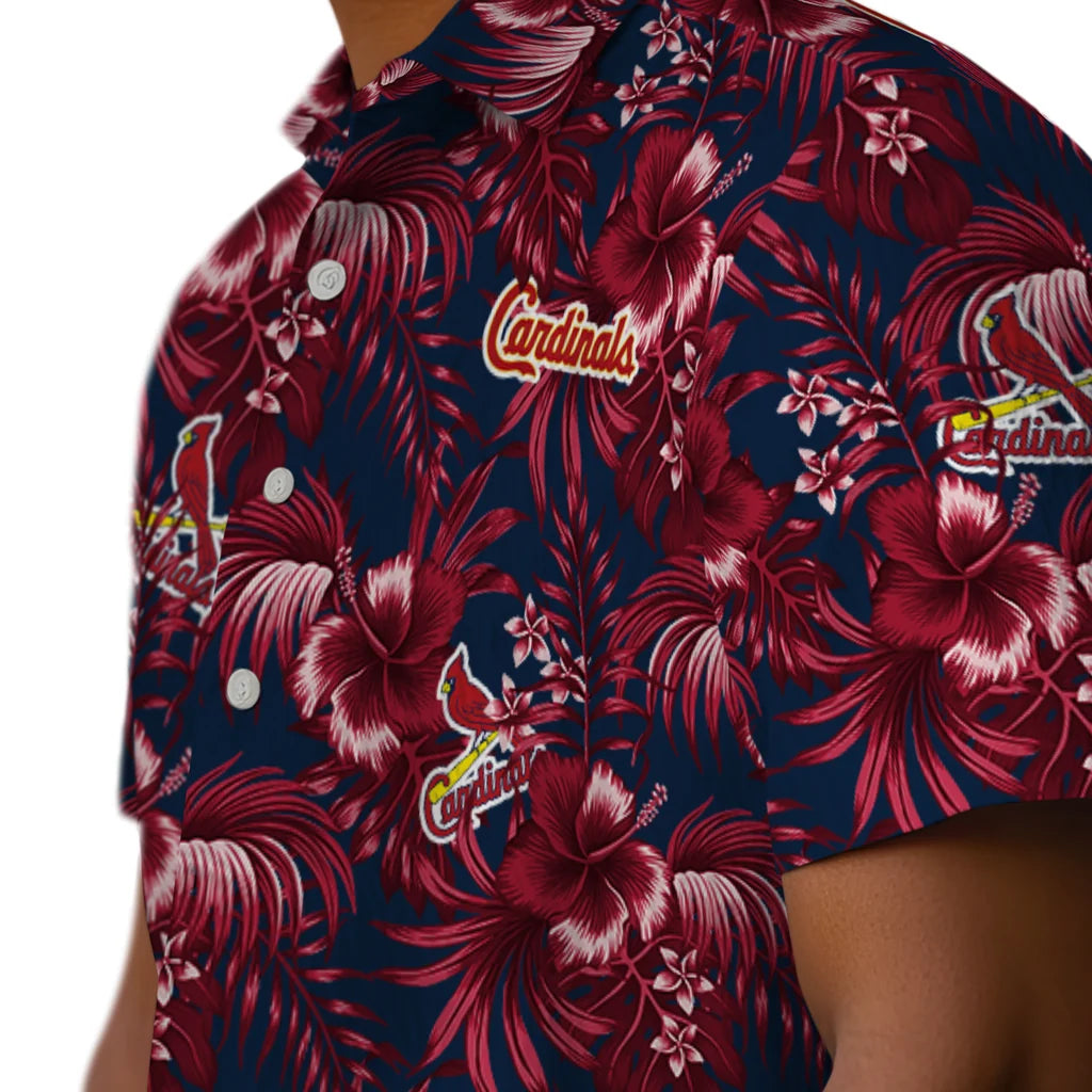 St. Louis Cardinals Hawaiian Shirt - Hibiscus Exotic | Hula Hawaiian Shirts