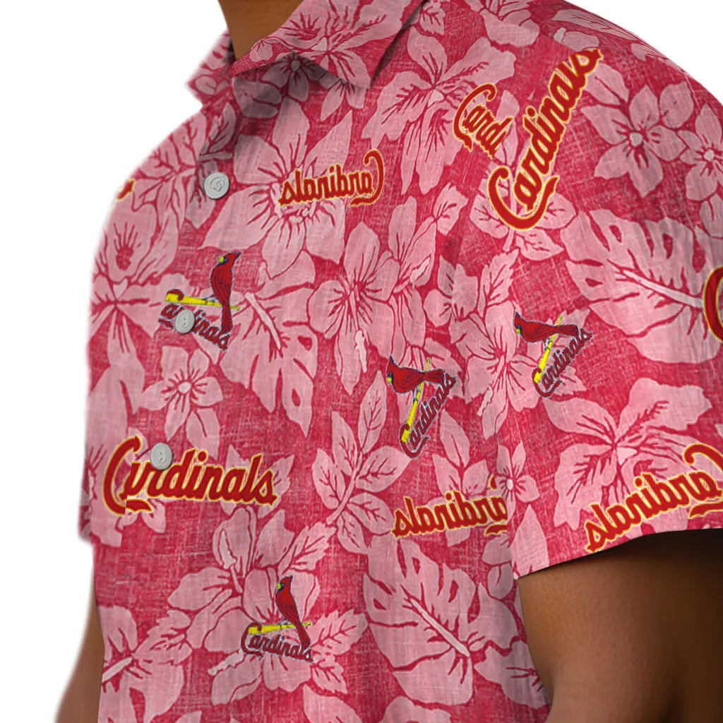 St. Louis Cardinals Hawaiian Shirt - Hibiscus Oasis | Hula Hawaiian Shirts