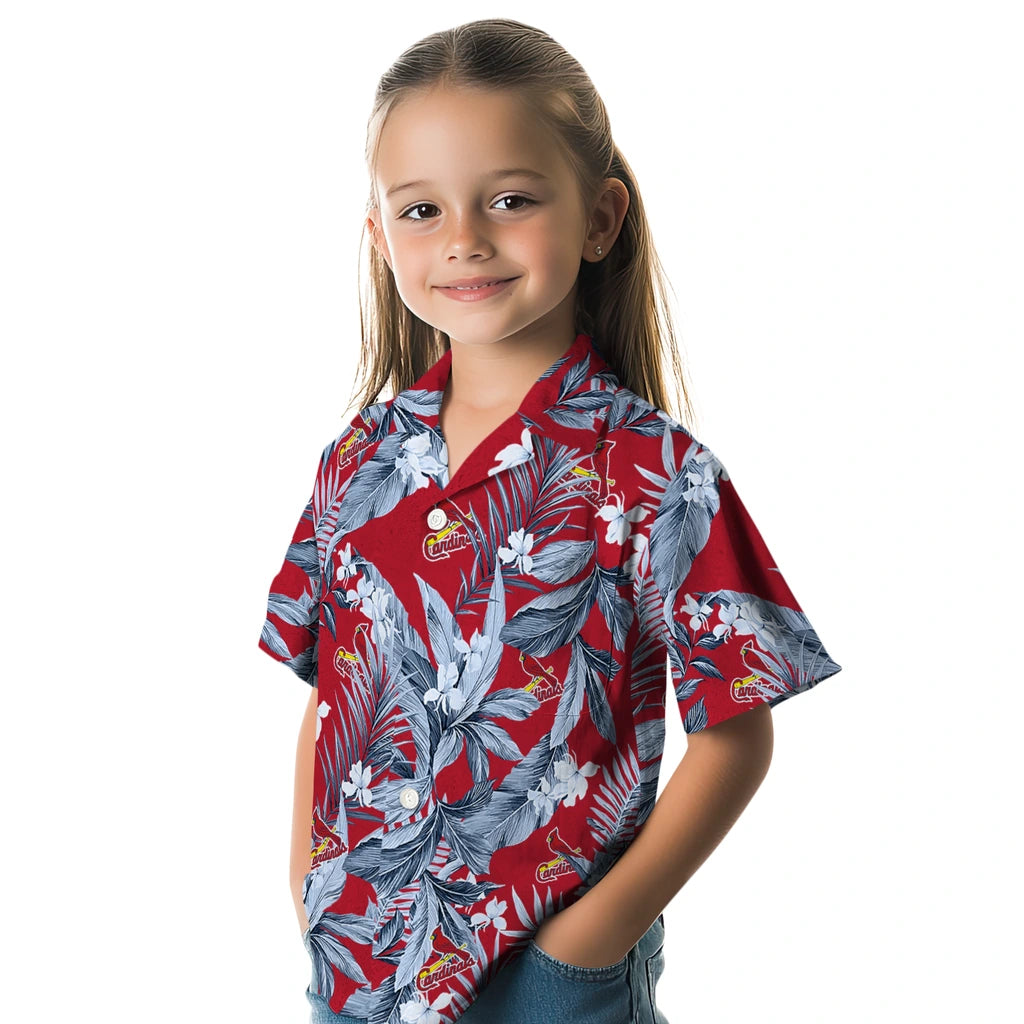St. Louis Cardinals Hawaiian Shirt - Palm Leaves | Hula Hawaiian Shirts