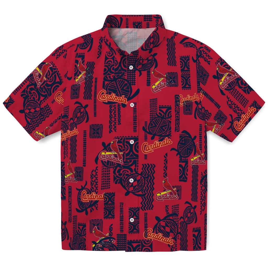 St. Louis Cardinals Hawaiian Shirt - Turtle Lines | Hula Hawaiian Shirts