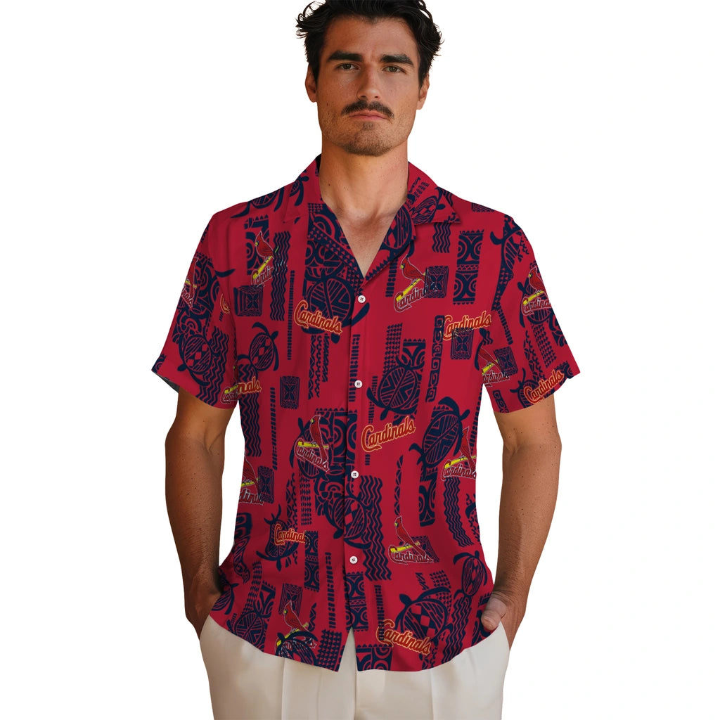 St. Louis Cardinals Hawaiian Shirt - Turtle Lines | Hula Hawaiian Shirts