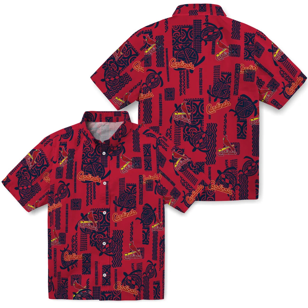 St. Louis Cardinals Hawaiian Shirt - Turtle Lines | Hula Hawaiian Shirts