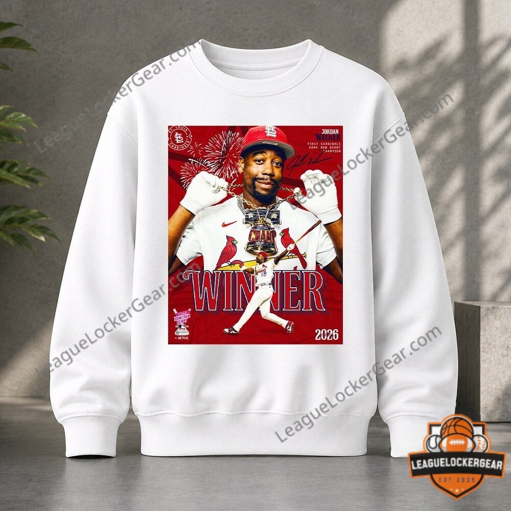 St. Louis Cardinals Jordan Walker Home Run Derby Champion 2026 T-Shirt - LeagueLockerGear