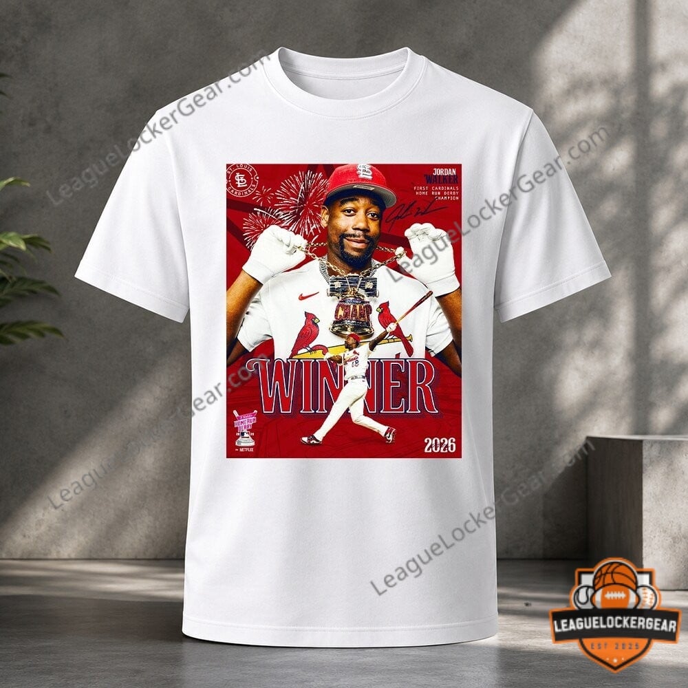St. Louis Cardinals Jordan Walker Home Run Derby Champion 2026 T-Shirt - LeagueLockerGear