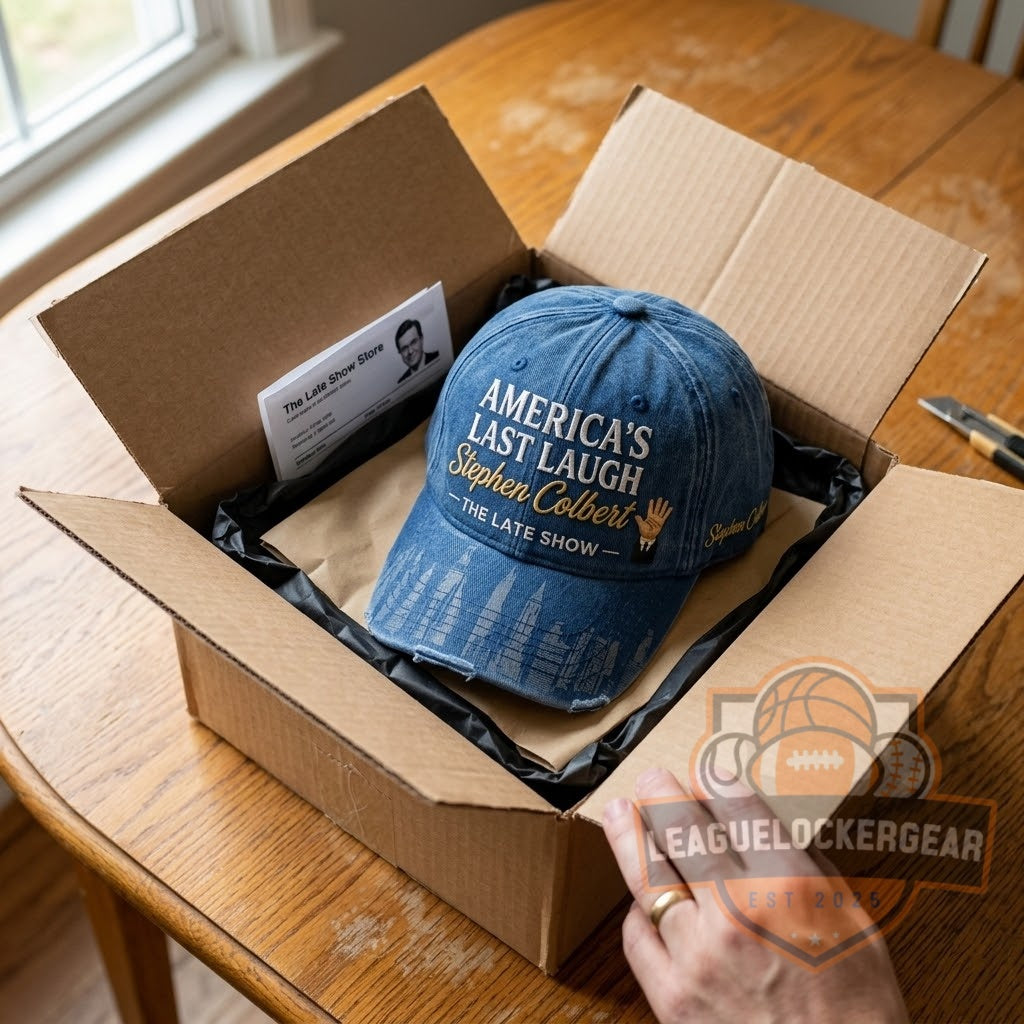 Stephen Colbert The Late Show America's Last Laugh Baseball Cap - LeagueLockerGear