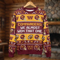 Washington Commanders Ugly Christmas Sweater – NFL “We Almost Won That One” Humorous Fan Gear - LeagueLockerGear