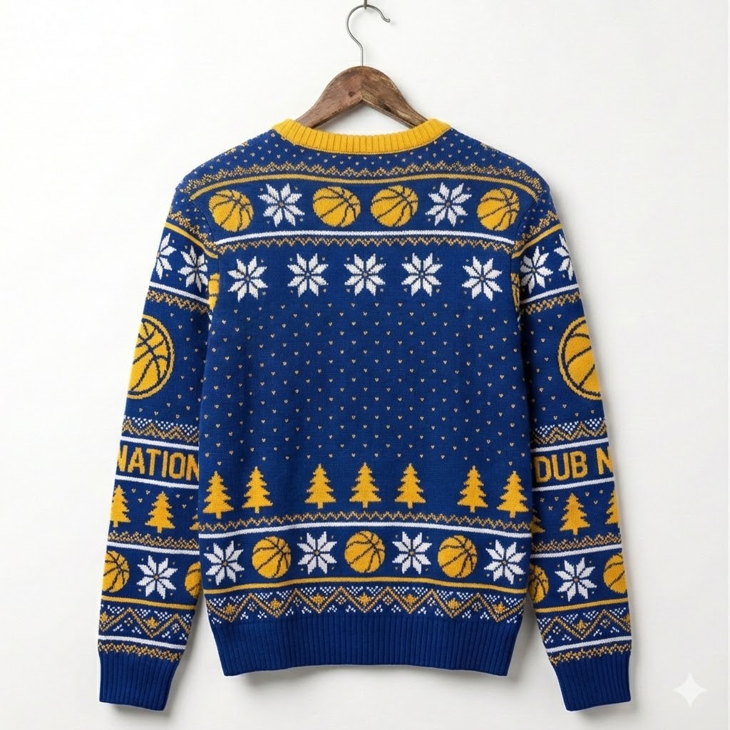 Golden State Warriors Ugly Christmas Sweater – Exclusive NBA Dub Nation Christmas Apparel - LeagueLockerGear
