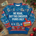 Personalized Detroit Lions Ugly Christmas Sweater - Funny Custom Quote One Pride Holiday Crewneck - LeagueLockerGear