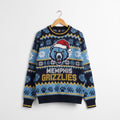 Memphis Grizzlies Ugly Christmas Sweater – Grizzly Bear Exclusive Snow Day For NBA Fans - LeagueLockerGear