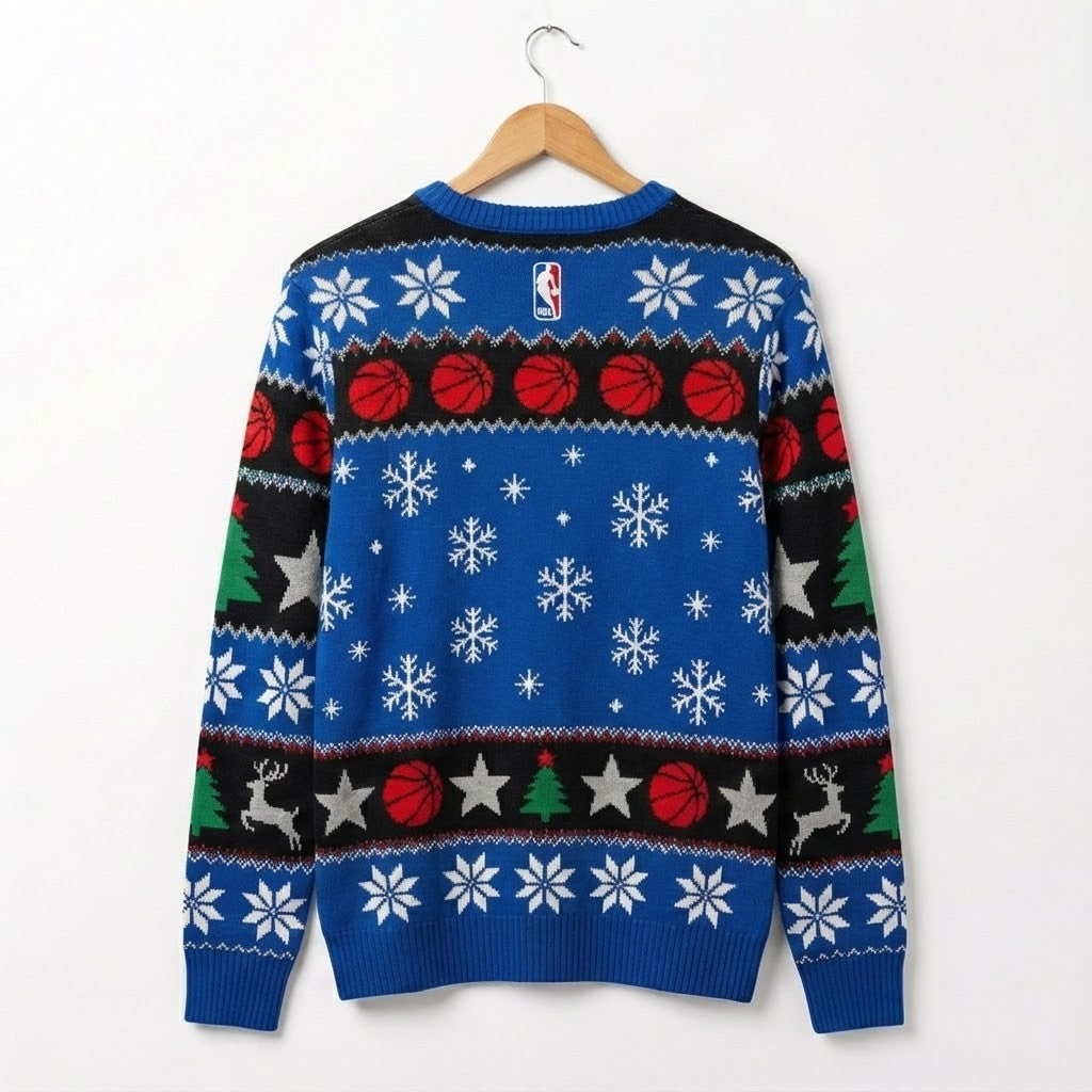 Orlando Magic Ugly Christmas Sweater – Merry Christmas Star & Deer For Real NBA Fans - LeagueLockerGear
