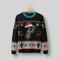 San Antonio Spurs Ugly Christmas Sweater – Fiesta Retro Holiday Black Cactus Theme Exclusive Apparel NBA - LeagueLockerGear