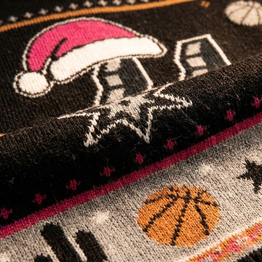 San Antonio Spurs Ugly Christmas Sweater – Fiesta Retro Holiday Black Cactus Theme Exclusive Apparel NBA - LeagueLockerGear