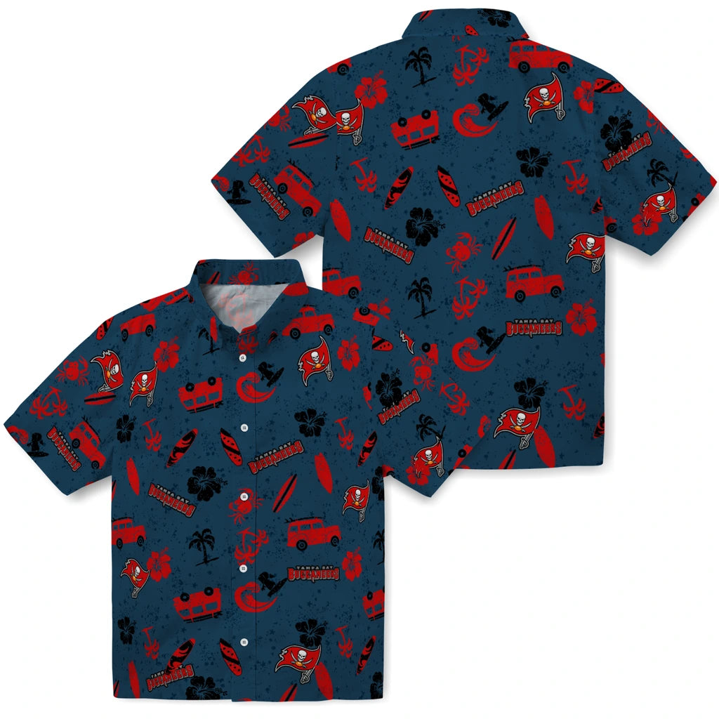 Tampa Bay Buccaneers Hawaiian Shirt - Beach Vibe | Hula Hawaiian Shirts