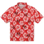Tampa Bay Buccaneers Hawaiian Shirt - Hibiscus Cluster | Hula Hawaiian Shirts