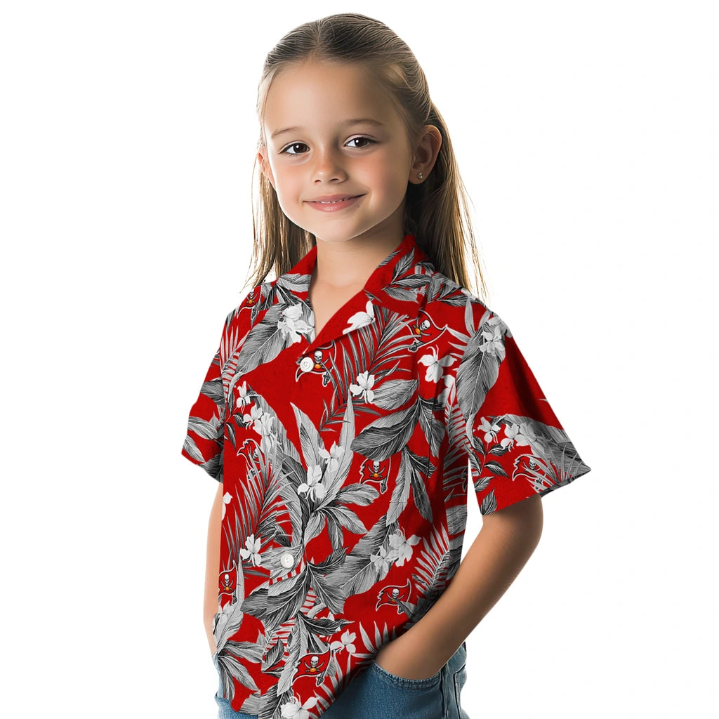 Tampa Bay Buccaneers Hawaiian Shirt - Palm Leaves | Hula Hawaiian Shirts