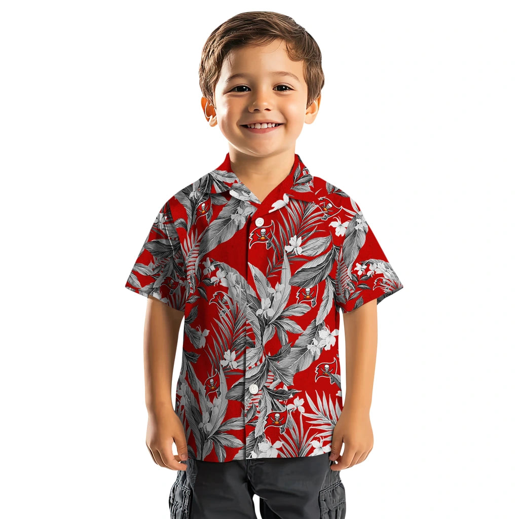 Tampa Bay Buccaneers Hawaiian Shirt - Palm Leaves | Hula Hawaiian Shirts