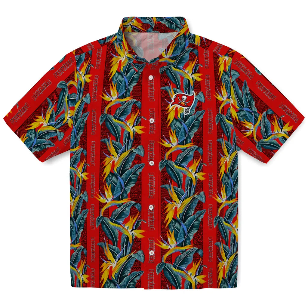 Tampa Bay Buccaneers Hawaiian Shirt - Paradise Vines | Hula Hawaiian Shirts
