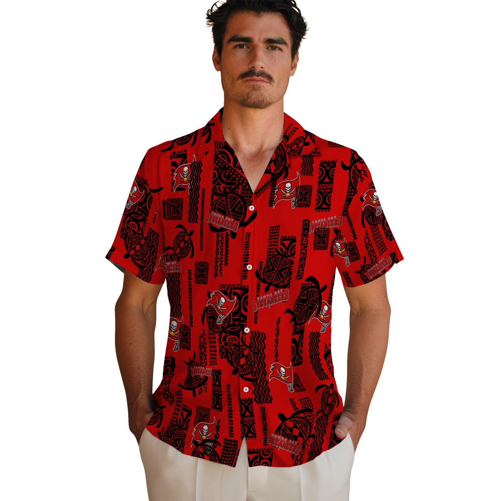Tampa Bay Buccaneers Hawaiian Shirt - Turtle Lines | Hula Hawaiian Shirts