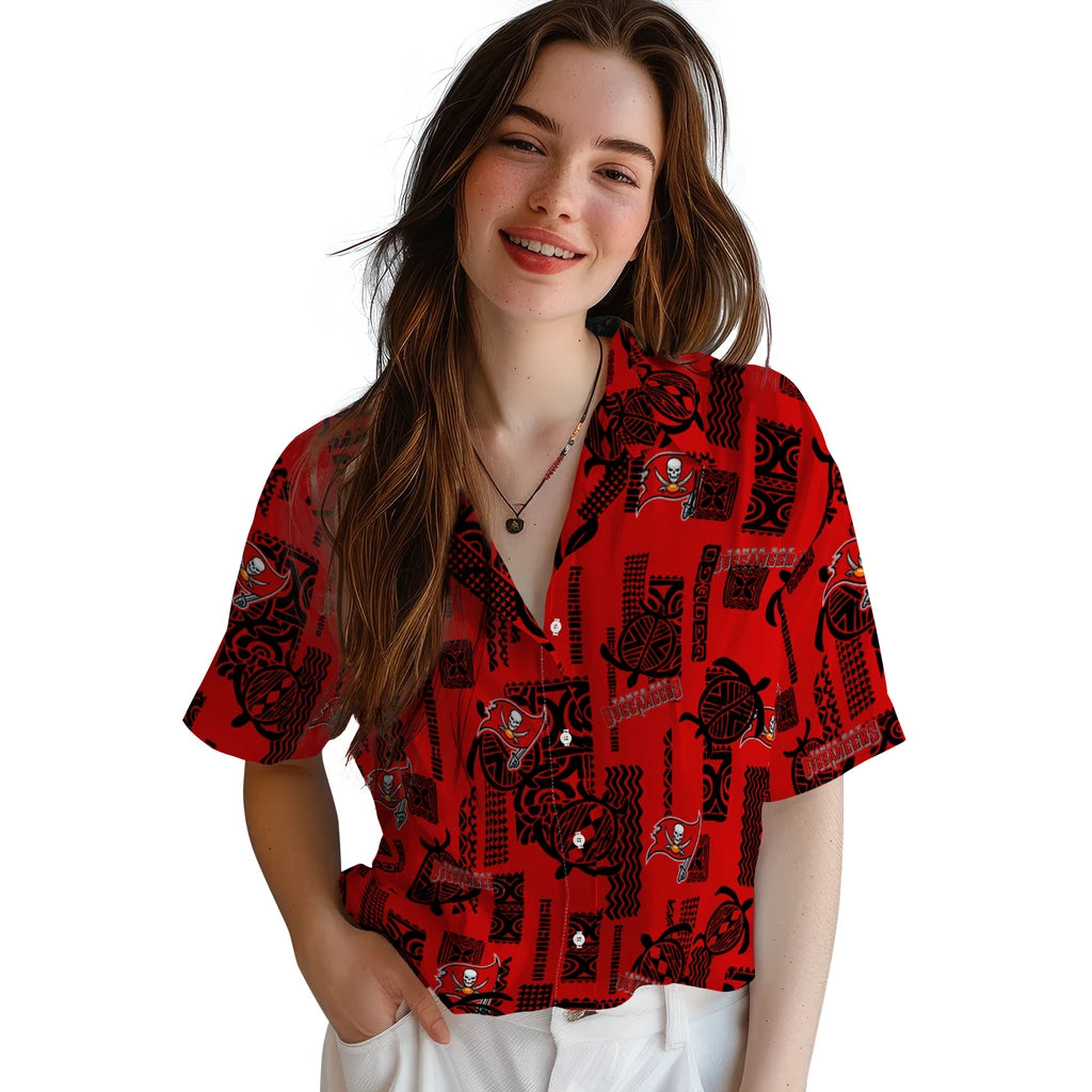 Tampa Bay Buccaneers Hawaiian Shirt - Turtle Lines | Hula Hawaiian Shirts