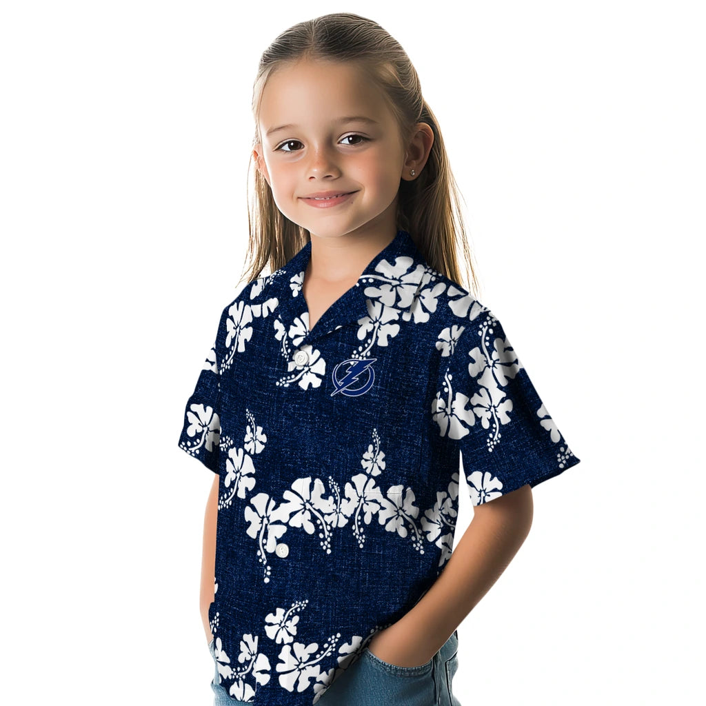 Tampa Bay Lightning Hawaiian Shirt - 50th State Flower | Hula Hawaiian Shirts