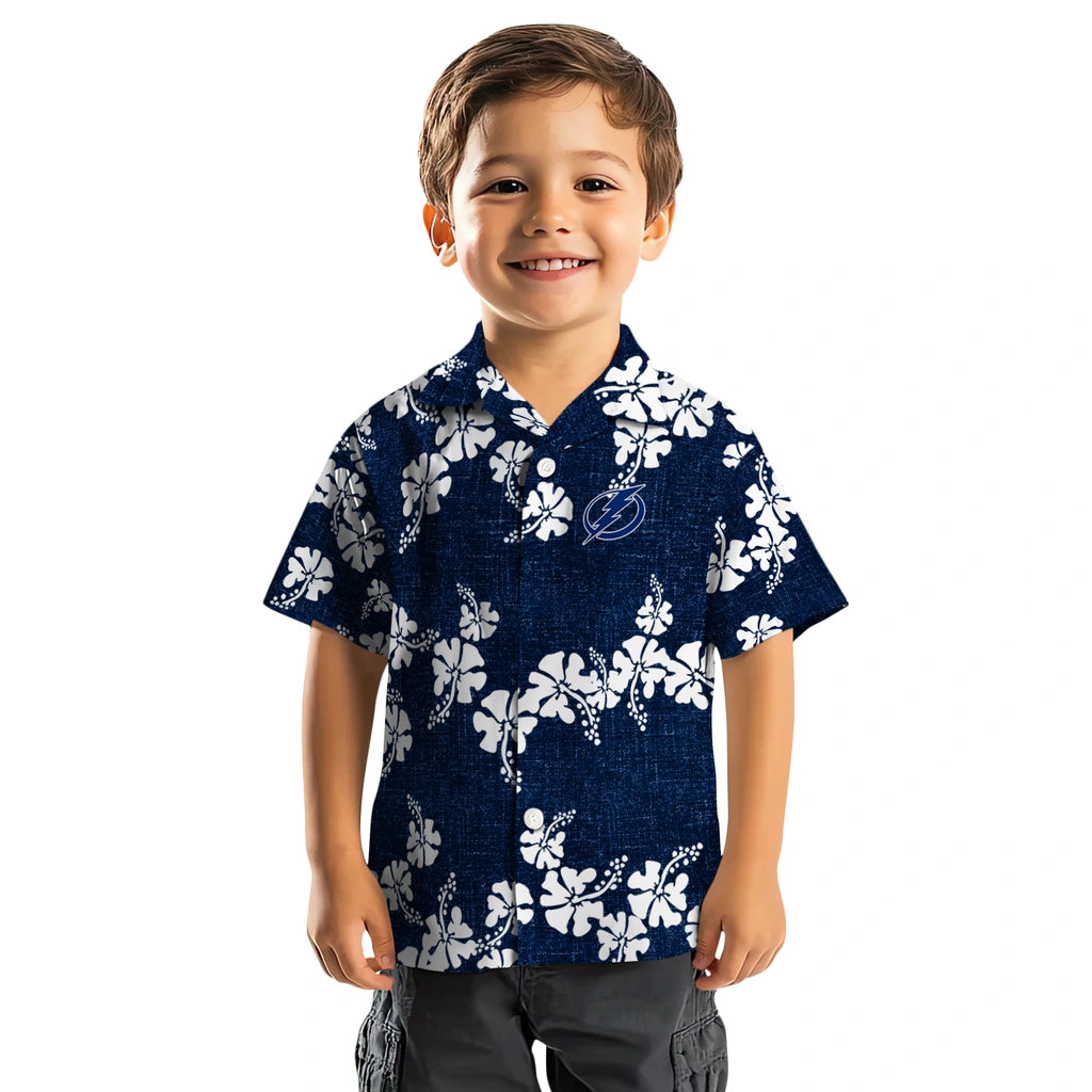 Tampa Bay Lightning Hawaiian Shirt - 50th State Flower | Hula Hawaiian Shirts
