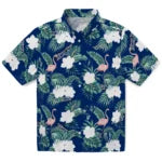 Tampa Bay Lightning Hawaiian Shirt - Flamingo and Hibiscus | Hula Hawaiian Shirts