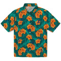 Tampa Bay Lightning Hawaiian Shirt - Hibiscus and Palm Leaves | Hula Hawaiian Shirts