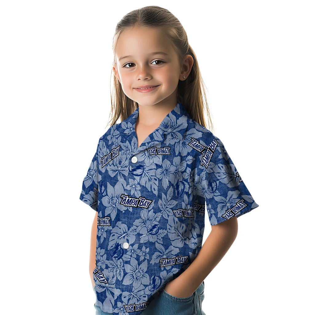 Tampa Bay Lightning Hawaiian Shirt - Hibiscus Oasis | Hula Hawaiian Shirts
