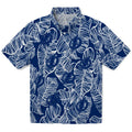 Tampa Bay Lightning Hawaiian Shirt - Leaf Outline | Hula Hawaiian Shirts