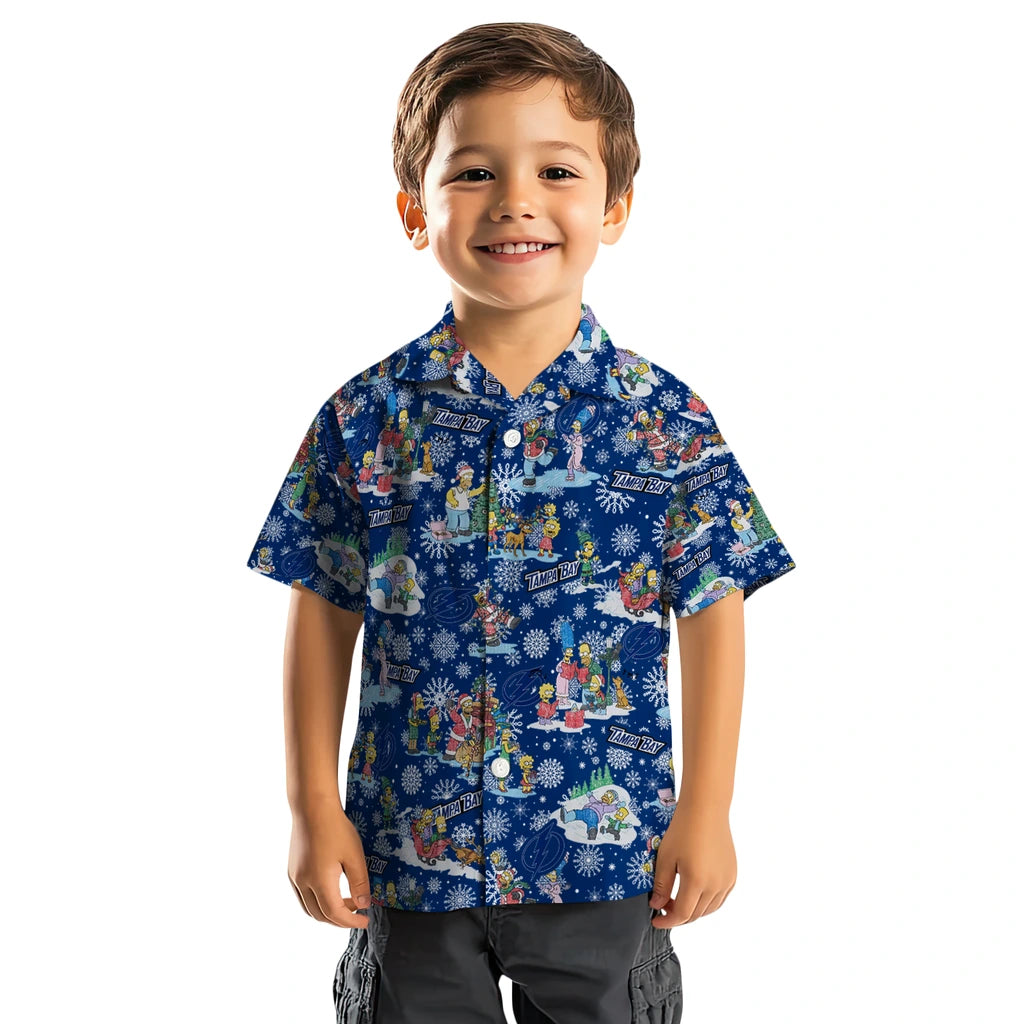 Tampa Bay Lightning Hawaiian Shirt - Simpsons Christmas | Hula Hawaiian Shirts