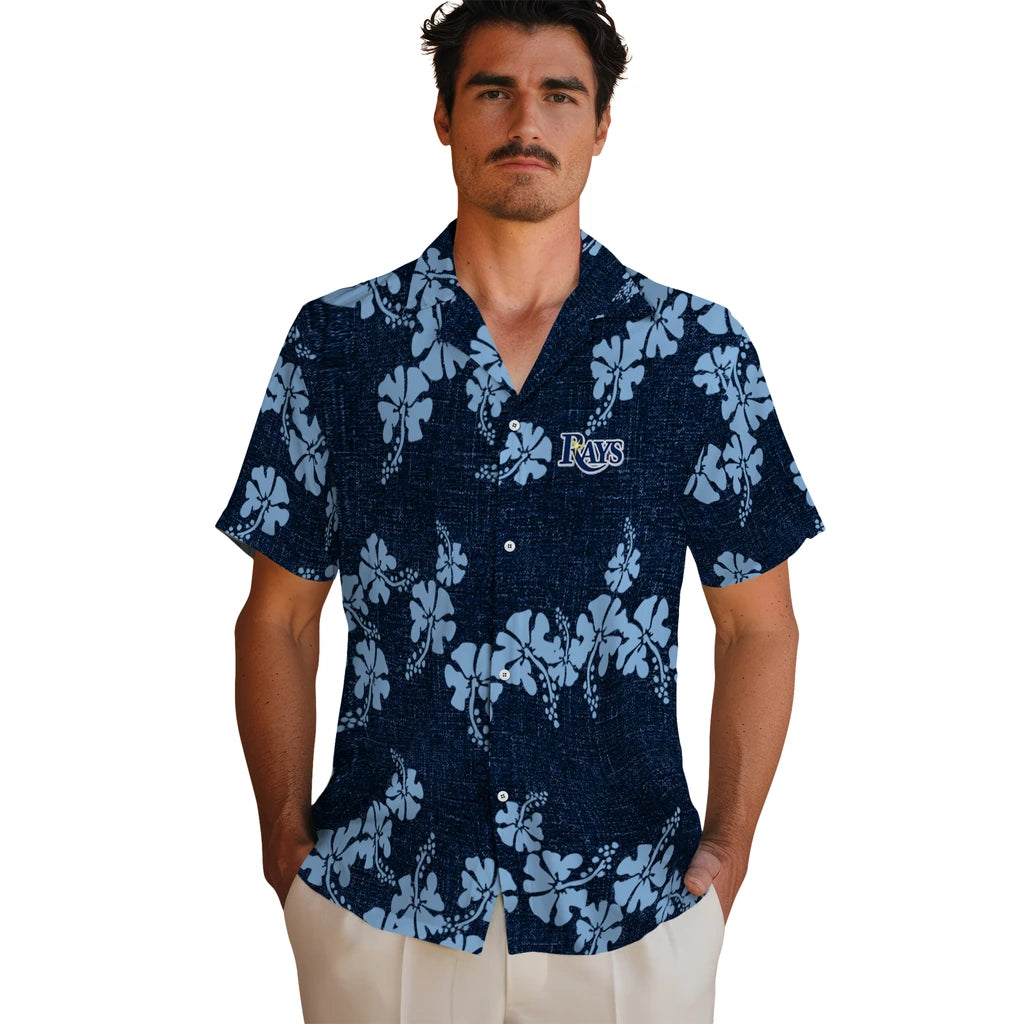Tampa Bay Rays Hawaiian Shirt - 50th State Flower | Hula Hawaiian Shirts