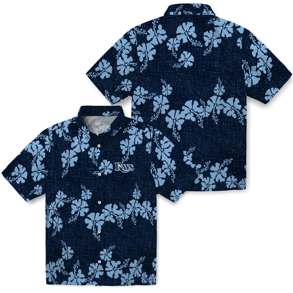 Tampa Bay Rays Hawaiian Shirt - 50th State Flower | Hula Hawaiian Shirts